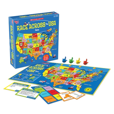 University Games Scholastic Race Across the USA Game 00701
